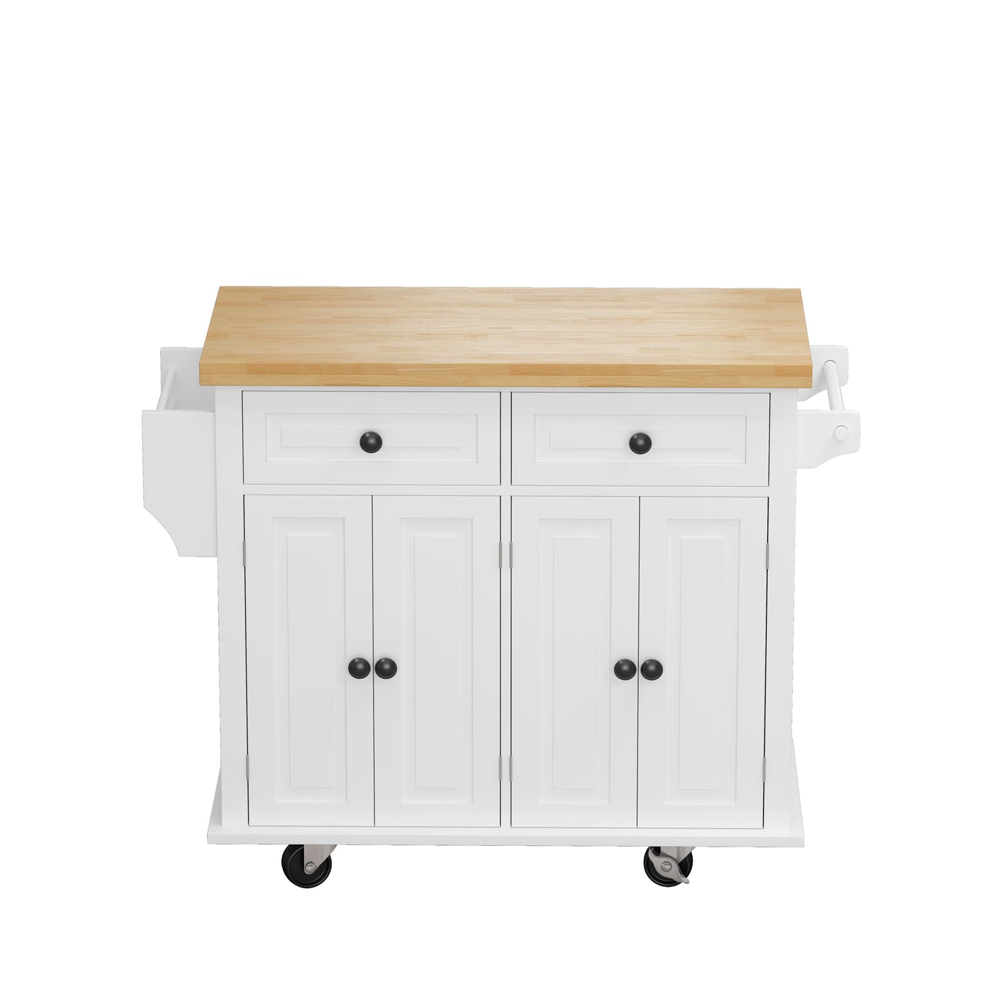 Nexa Kitchen Island Cart - White