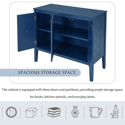 Delena Accent Storage Cabinet - Navy Blue