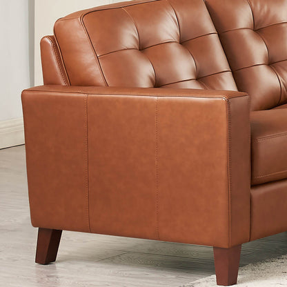 Aiden Leather Loveseat