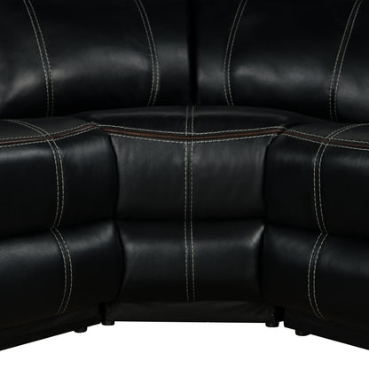 Ainka Sectional Manual Recliner - Black