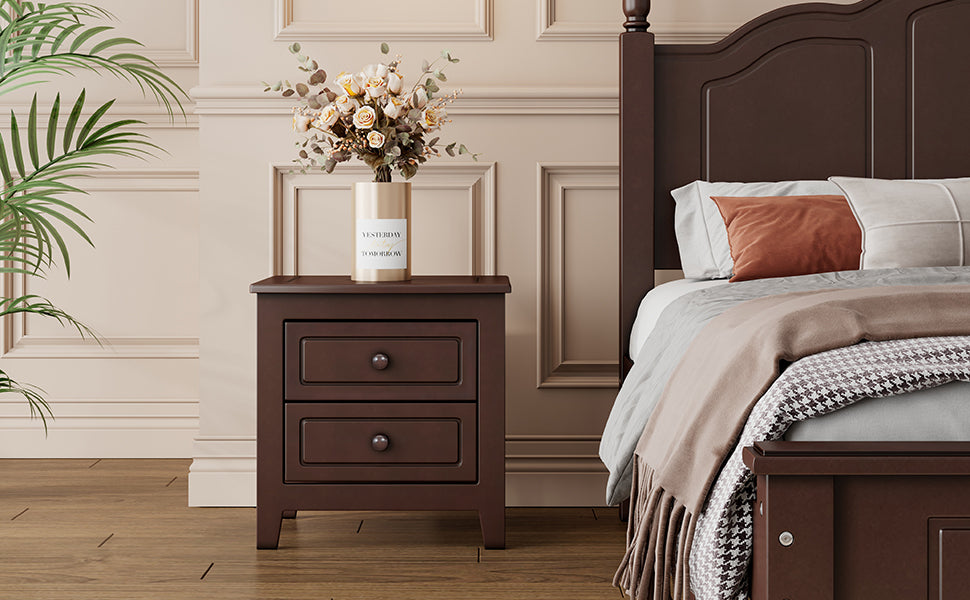 Gen Classic 2-Drawer Nightstand - Walnut