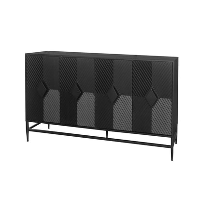 Tricia II Accent Wooden Cabinet - Black