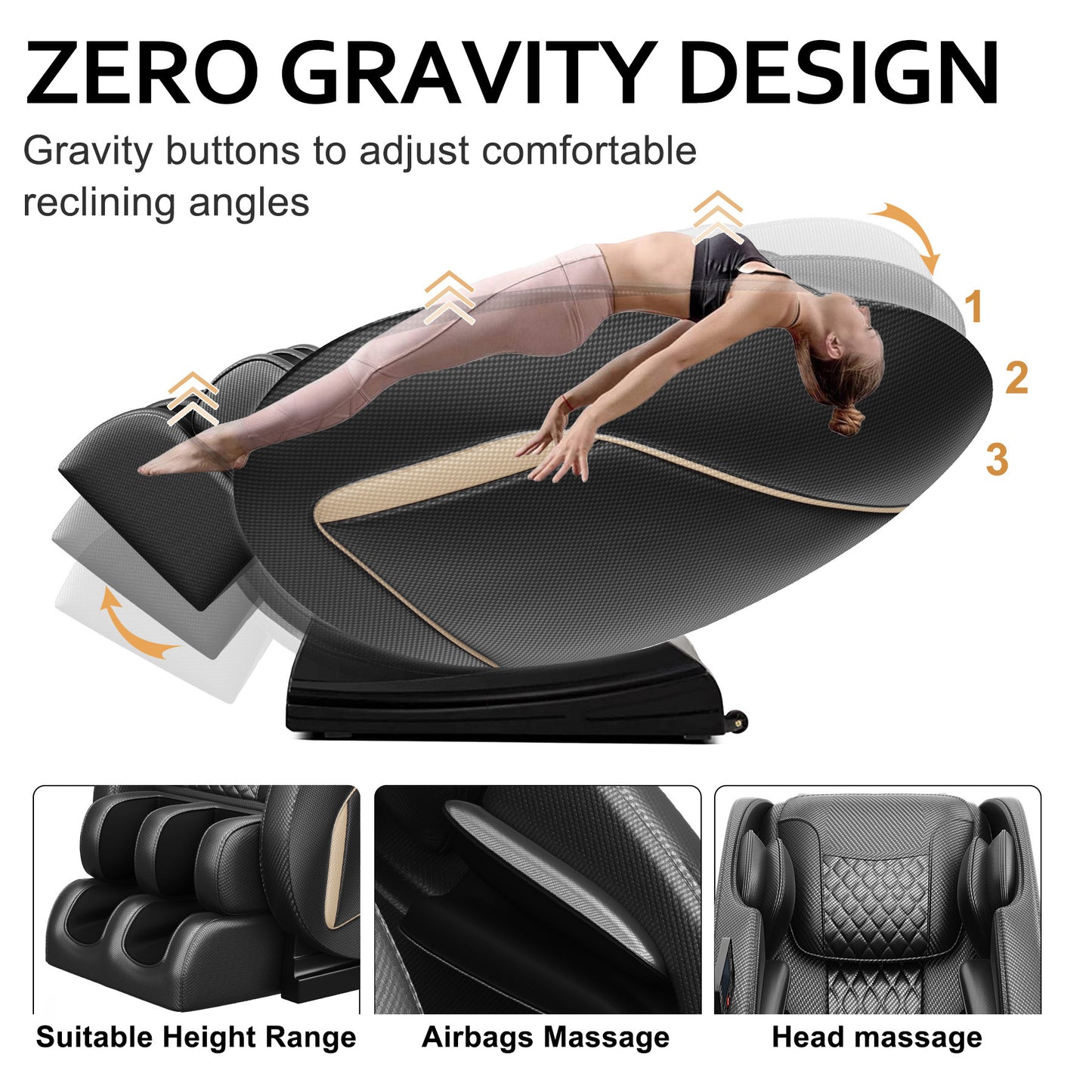 Zero One Massage Recliner with Zero Gravity Full Body Air Pressure