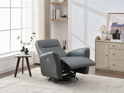 Mosley Swivel Glider Recliner Chair - Dark Gray