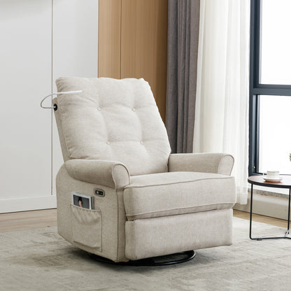 Vo 270 Degree Swivel Recliner Chairs - Cream