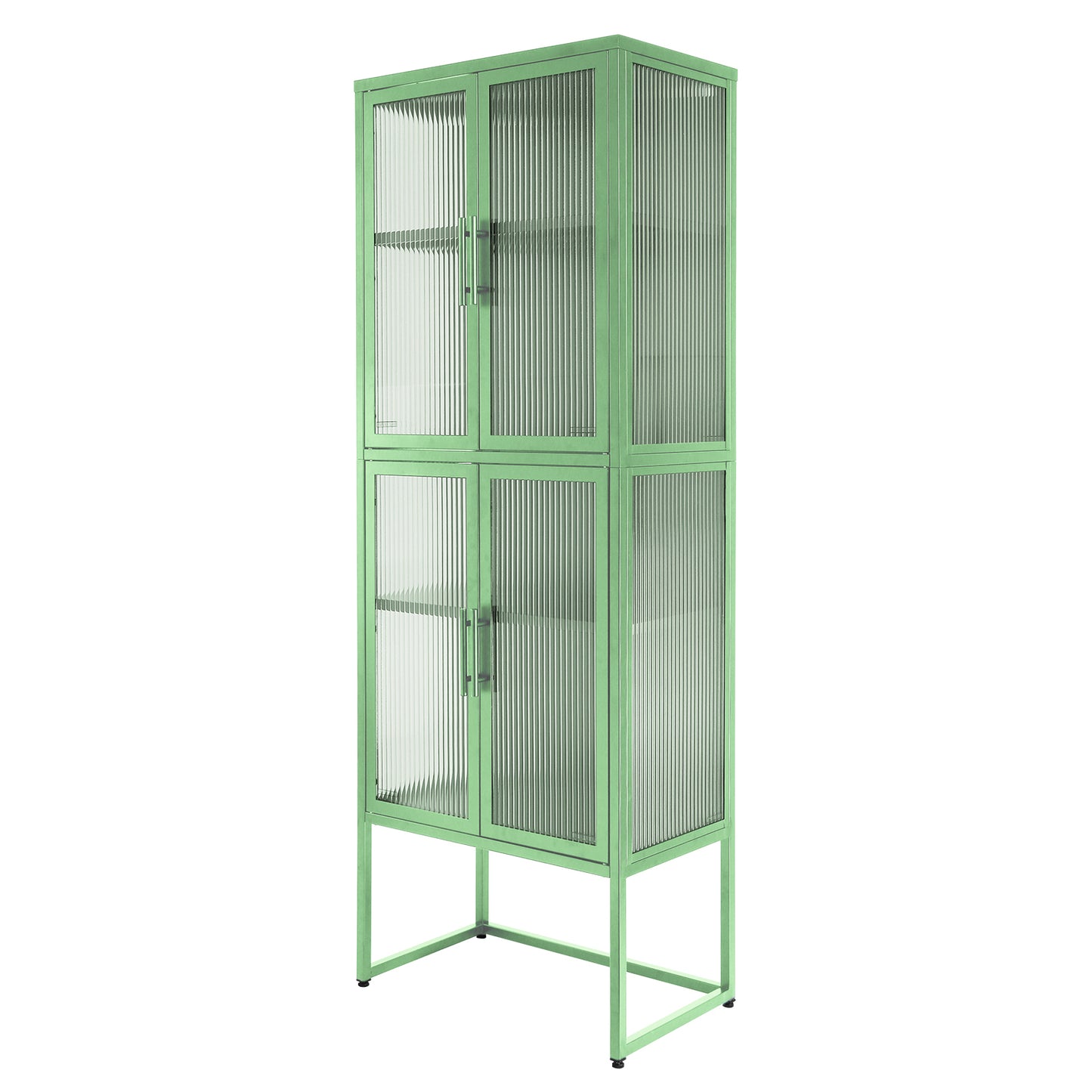 Nera II Tempered Glass Cabinet - Mint Green