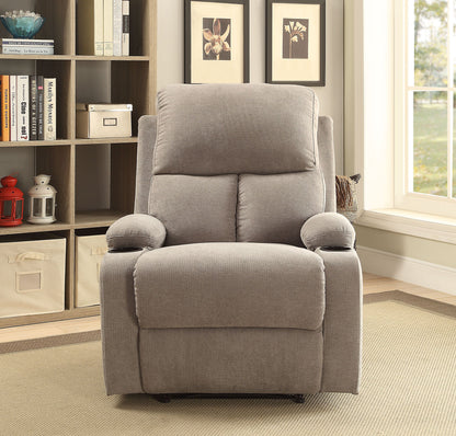 Voe Recliner Chair with Cup Holder - Gray