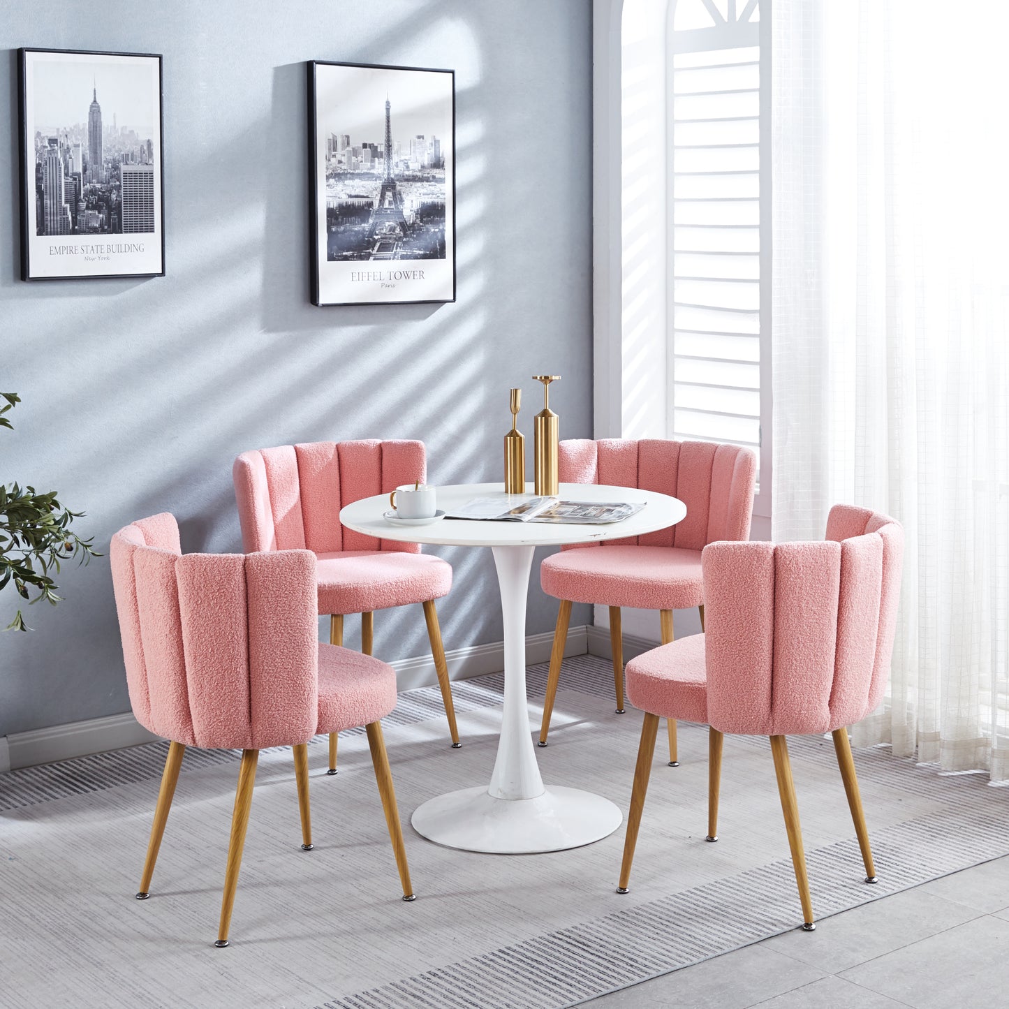 Coon Dining Chairs (Set of 2) - Light Pink