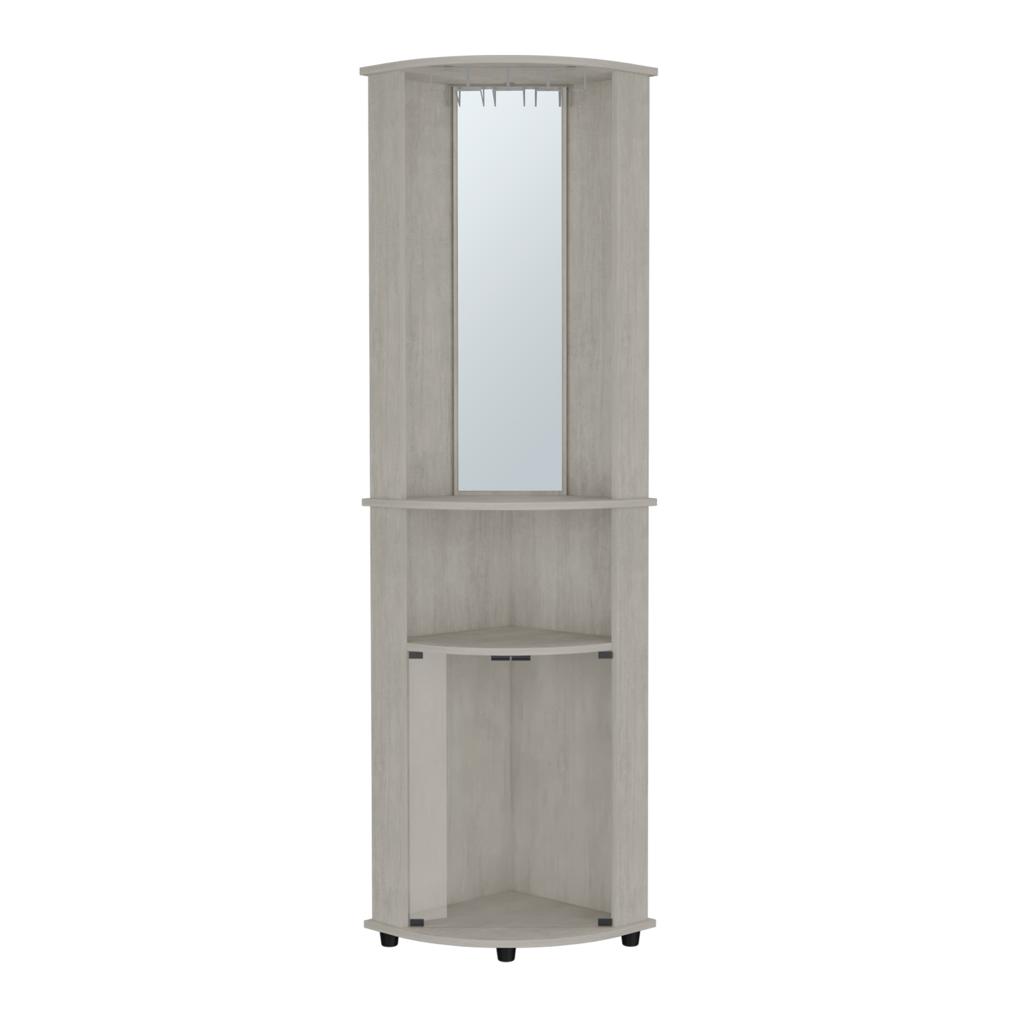 Rialto Corner Bar Cabinet - Gray