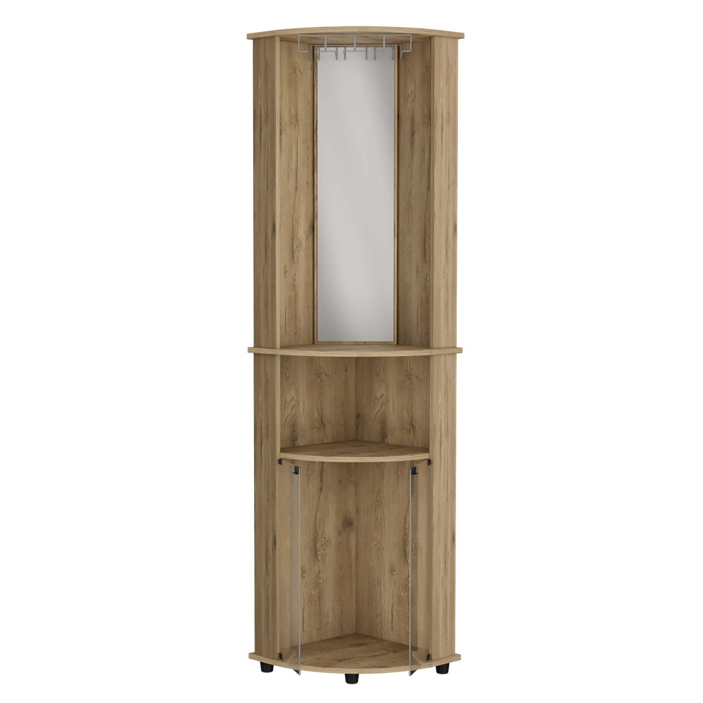 Leon Corner Bar Cabinet - Beige