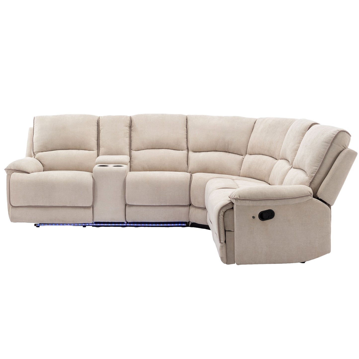 Omar Manual Reclining Set - Cream