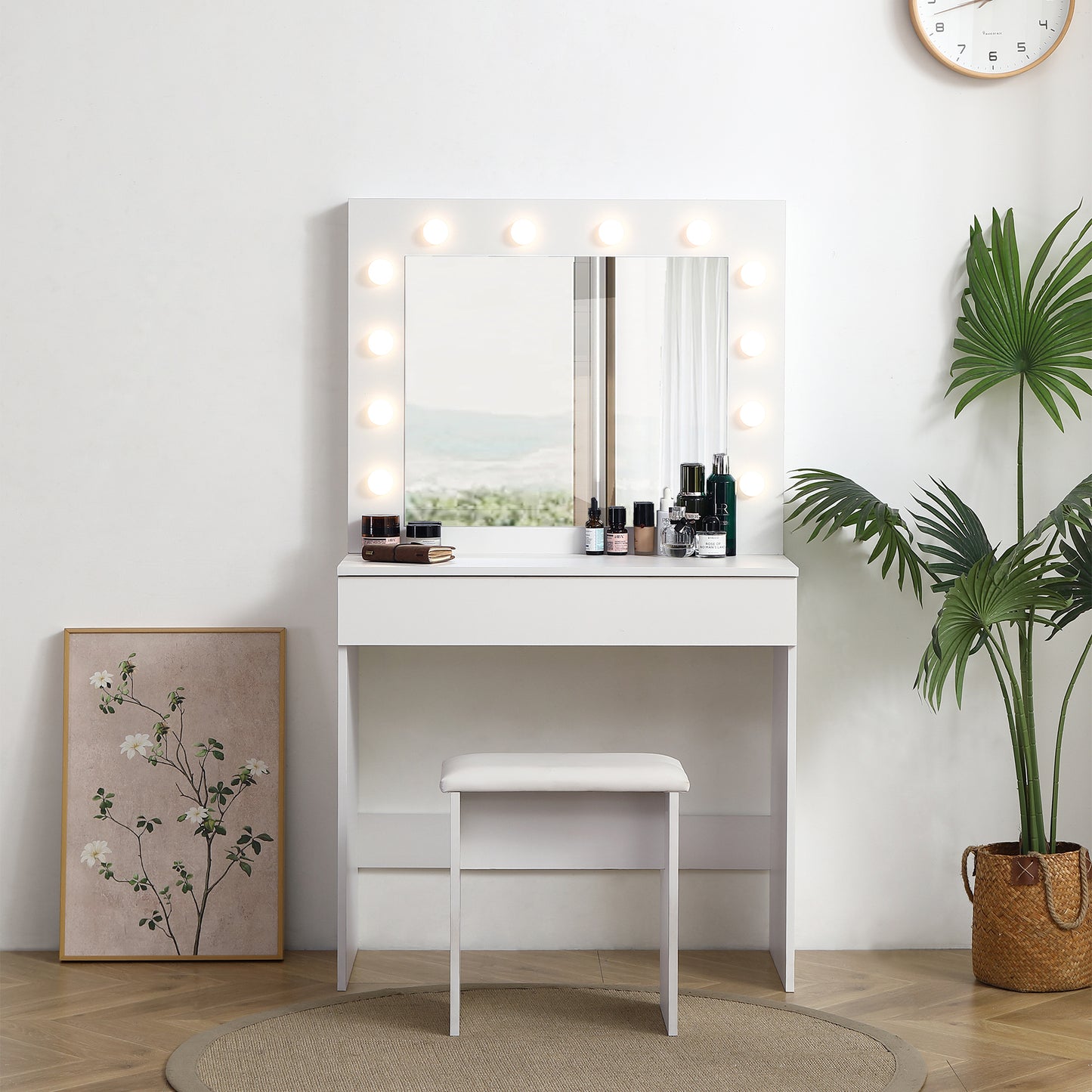 Horton Tanner Makeup Vanity Table and Stool Set