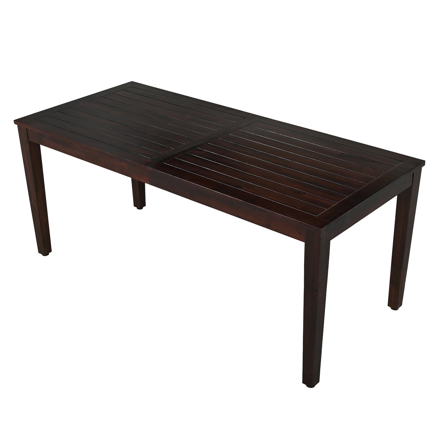 Carver Patio  Acacia Wood Outdoor Dining Table And Chairs Set - Dark Brown