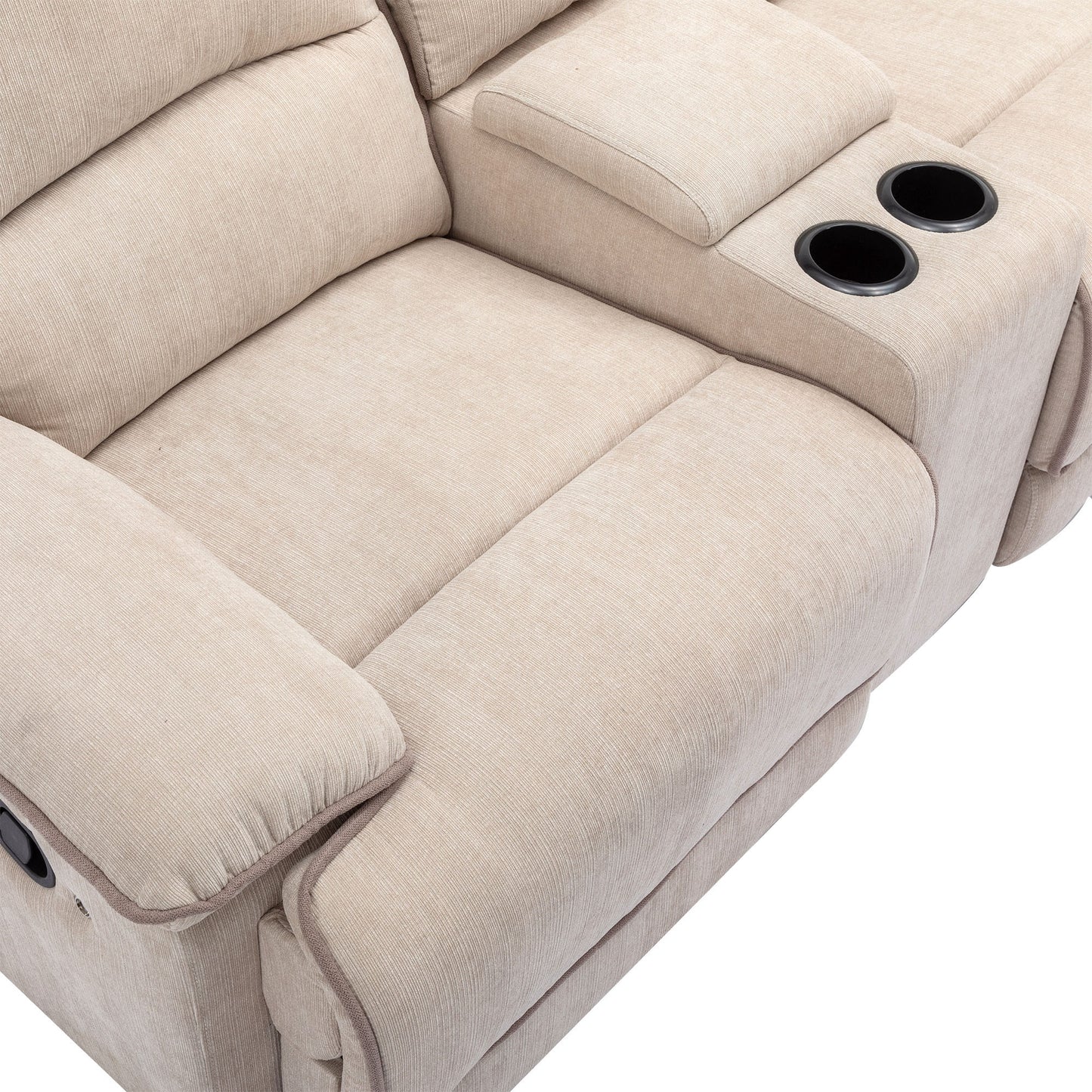 Omar Manual Reclining Set - Cream