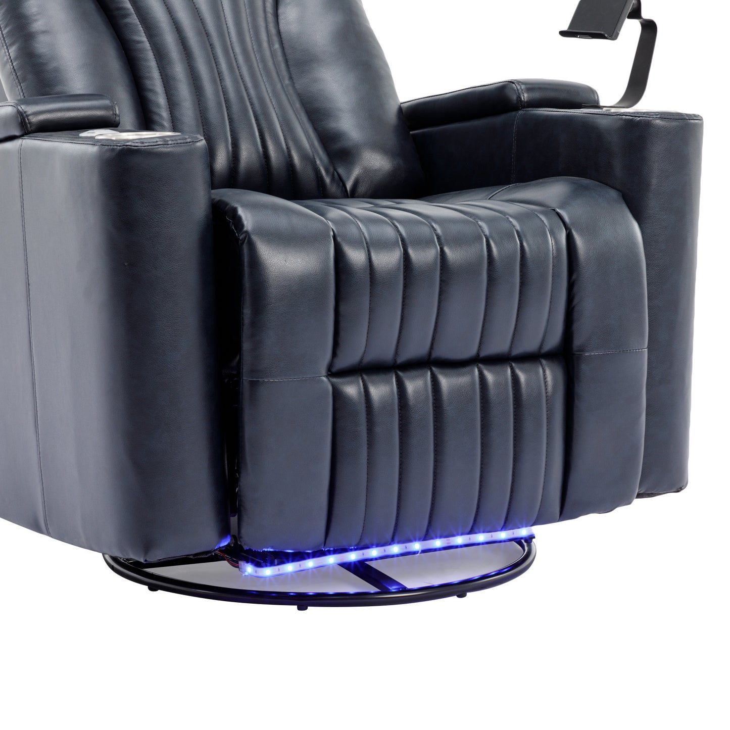 Comfort Max 270 Degree Swivel Power Recliner - Blue