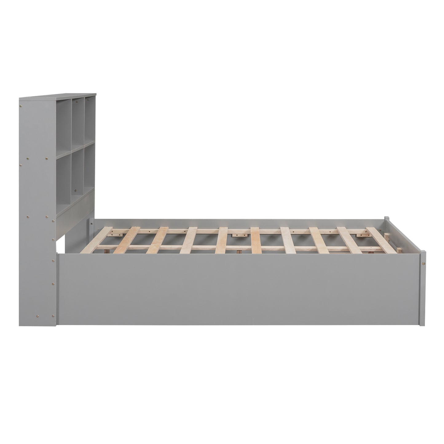 Jazz Full Size Platform Bed w 2 Drawers - Gray