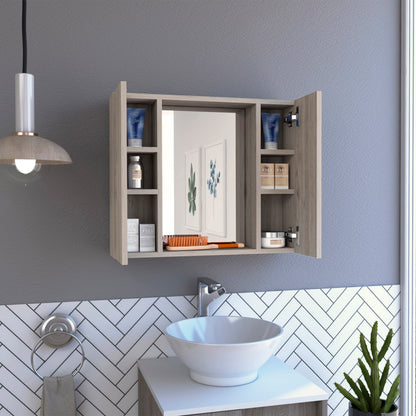 Mid Medicine Cabinet  - Light Gray