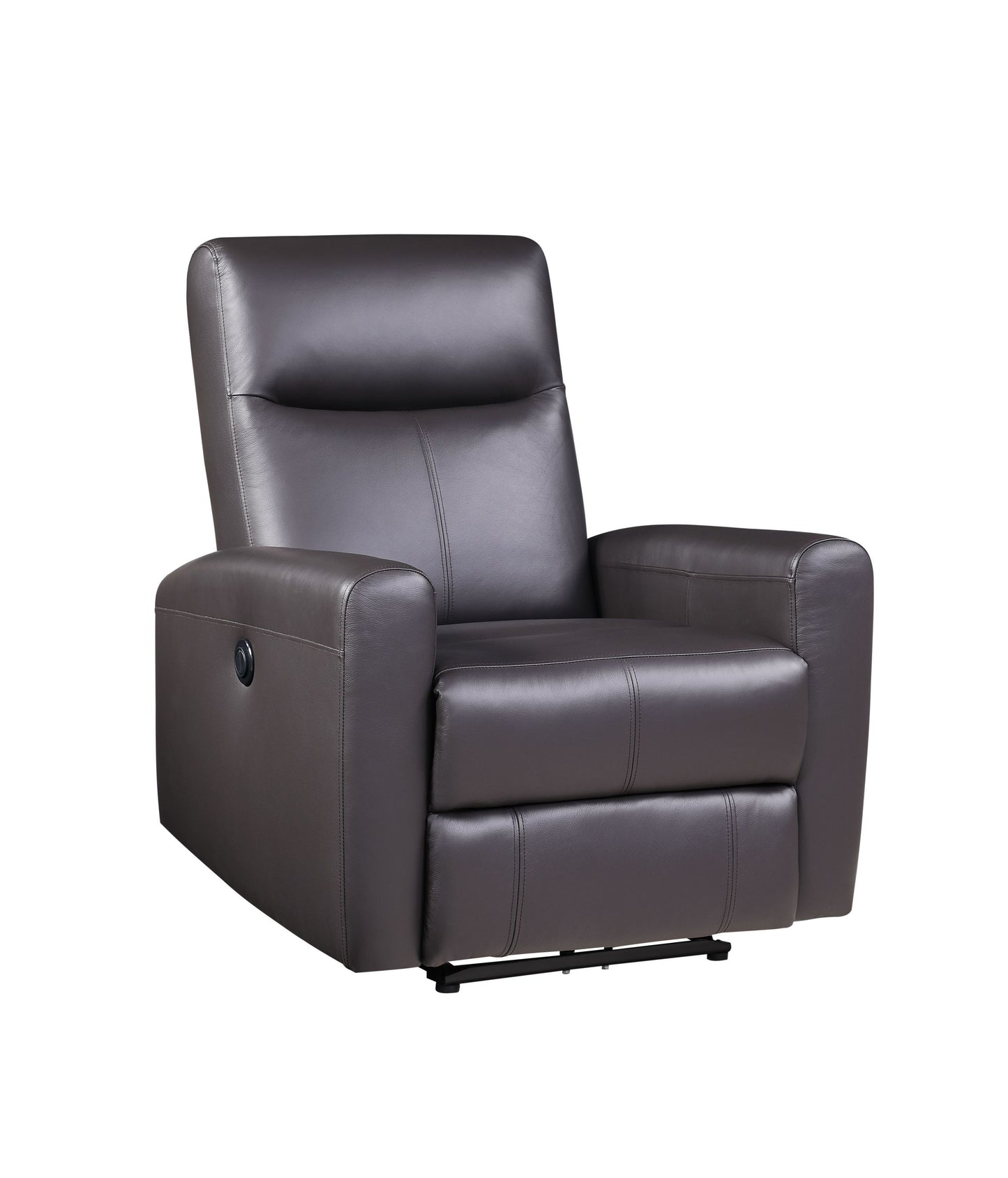 Blane Top Grain Leather Recliner (Power Motion) - Brown