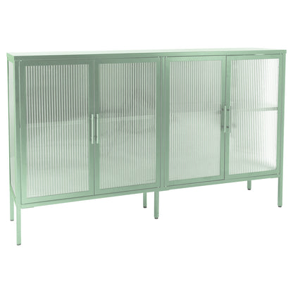 Nera Tempered Glass Credenza - Mint Green