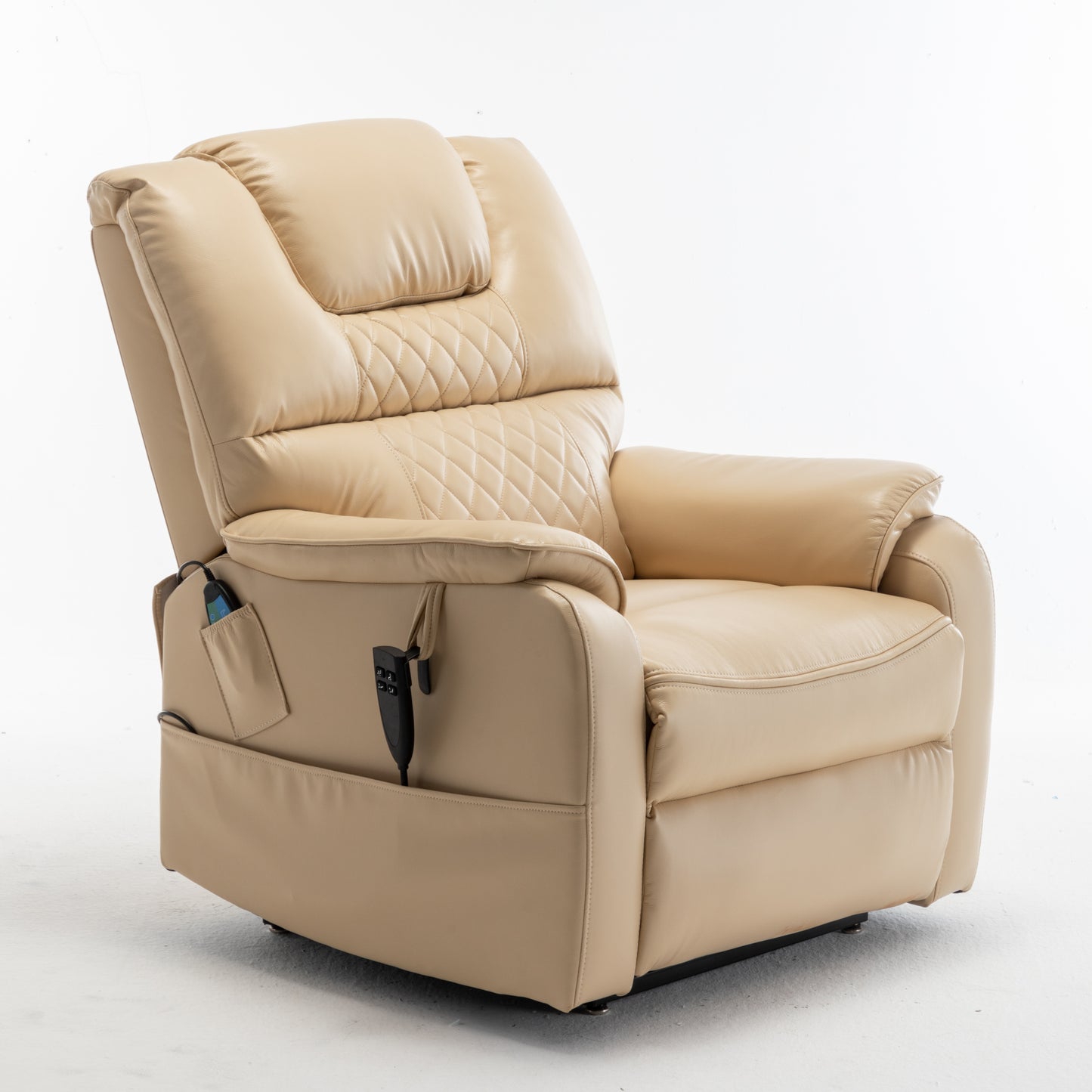 Eriga Power Lift Recliner Chair (180 degree lying flat) - Beige