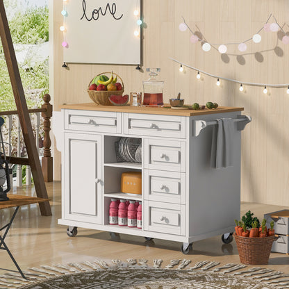 Pantry Mate Kitchen Cart - White