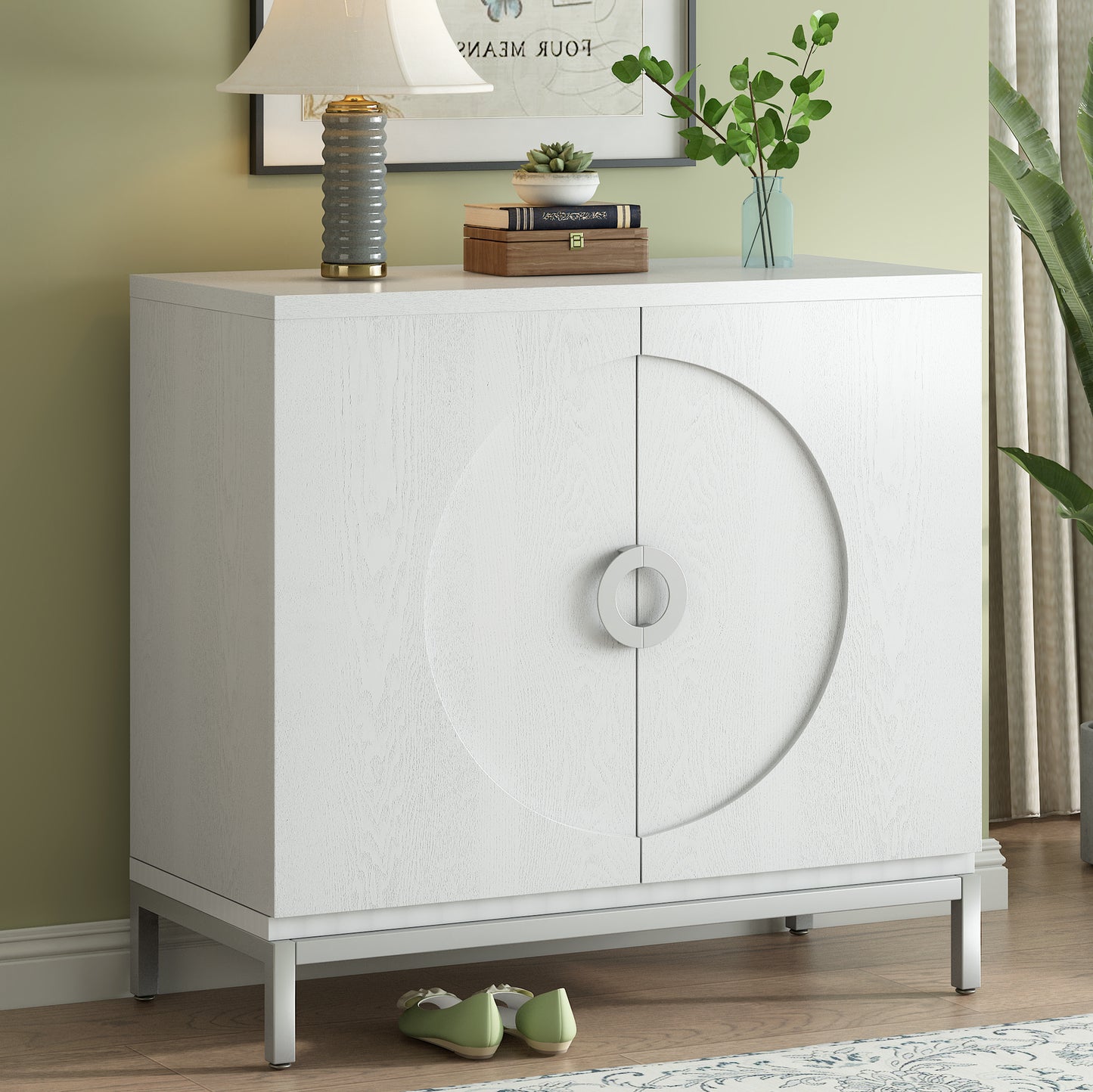 Gato Accent Storage Cabinet - White