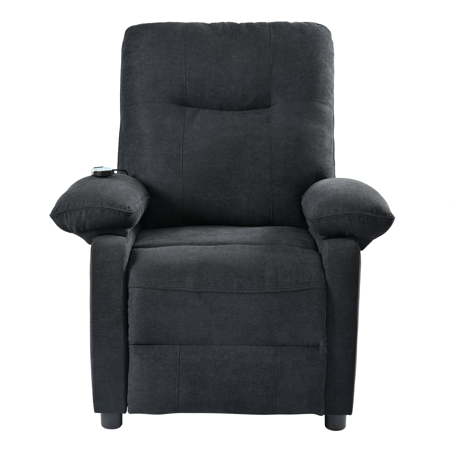 Aston Recliner Chair with Message and Heater - Black