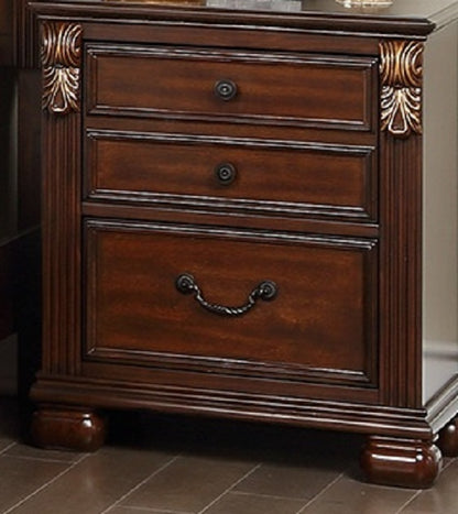 Corran Wooden Nightstand - Brown