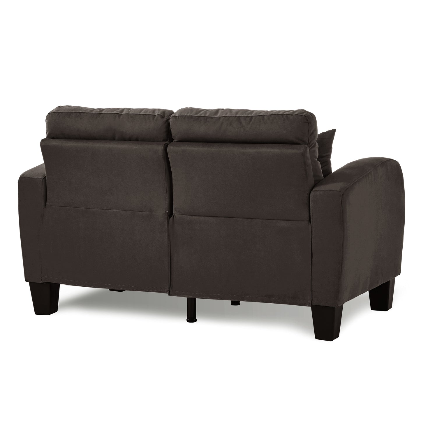 Ashton Fabric Loveseat - Chocolate