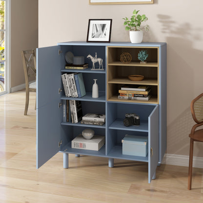 Giga Storage Wooden Cabinet - Blue