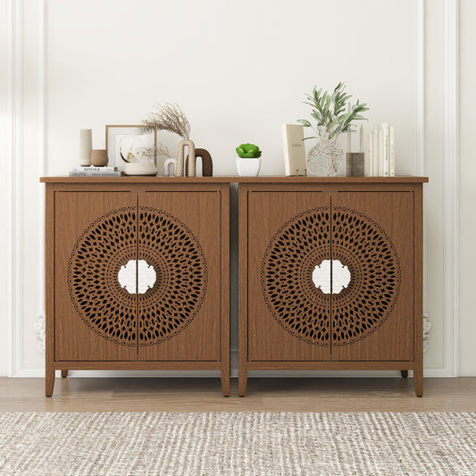 Arazo 2 Door Cabinet - Walnut