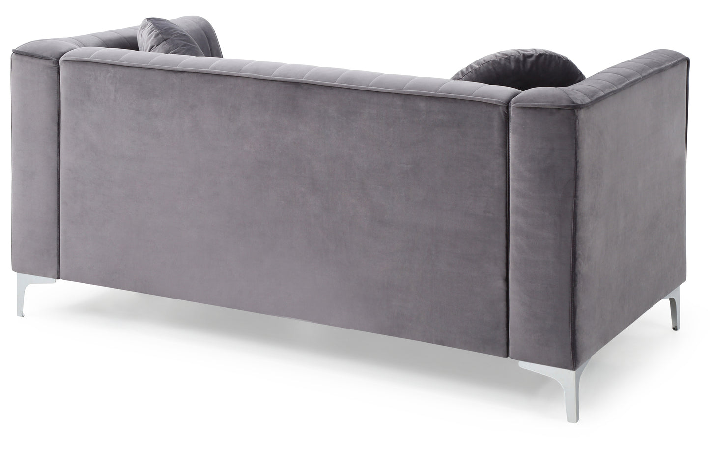 Enzo II Sloped Arm Loveseat - Gray