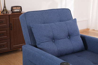 Sleeper Chair 3-in-1 Convertible - Navy Blue