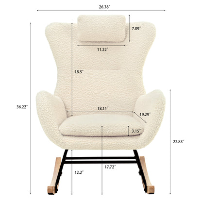 Anton Rocking Chair - Beige