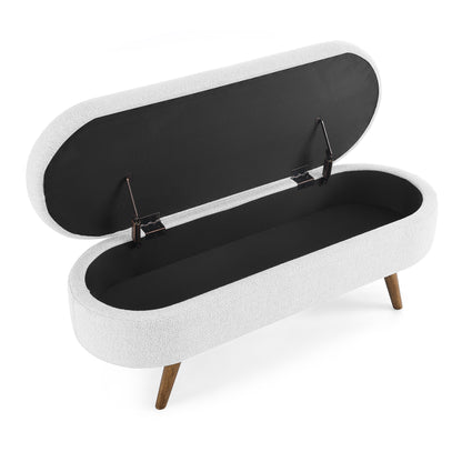 Amari Ottoman Storage Benches - White