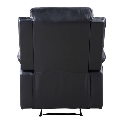 Kingston Power Recliner with Pillow Top Arms - Black