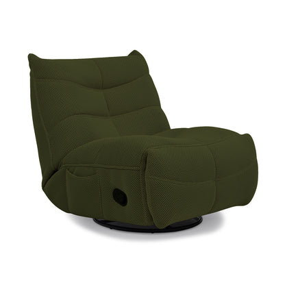 Rearden 3D Tech Mesh Swivel Glider Manual Recliner - Green