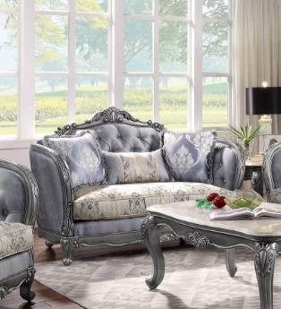 Ariadne Fabric Loveseat w/3 Pillows