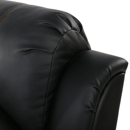 Ventura PU Glider Recliner Chair - Black