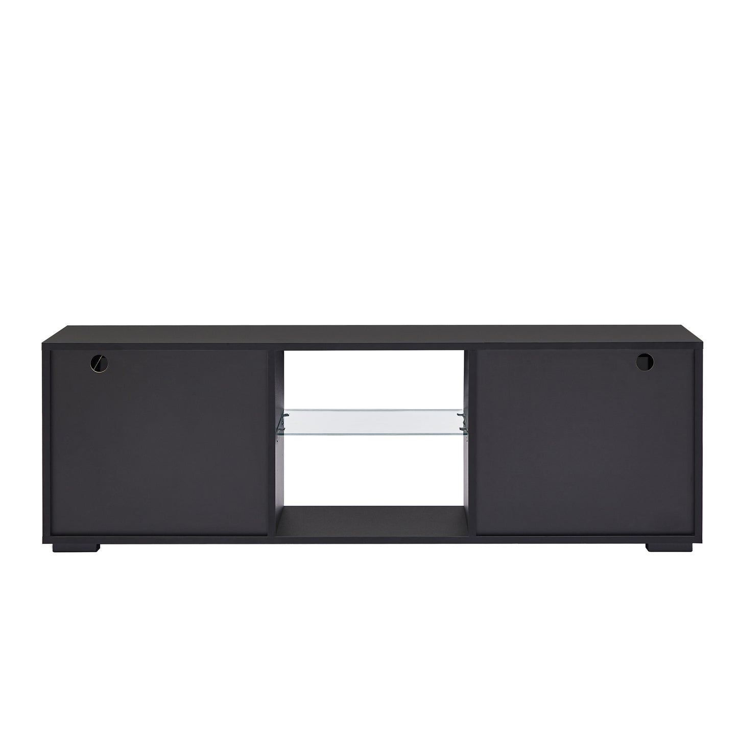 Ford TV Stand with LED Lights - Black