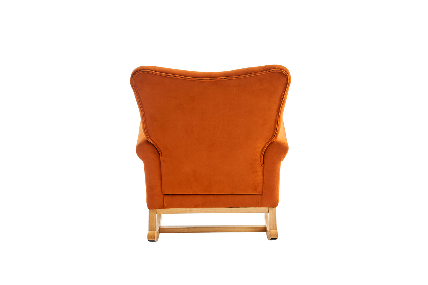 Jarvis Velvet Rocking Chair - Orange