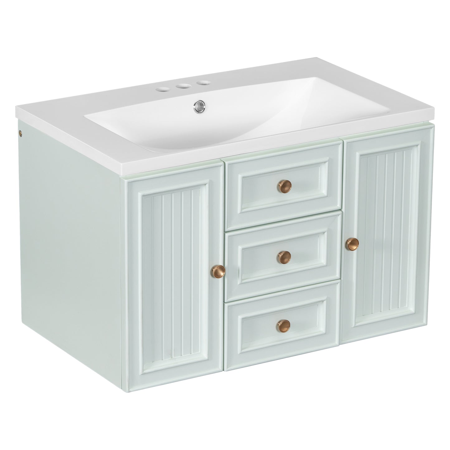 Greenwood Wall Mounted Bathroom Vanity