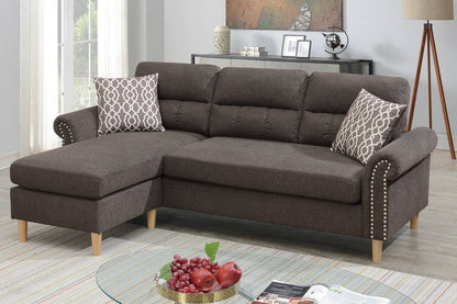 Esme Reversible Sectional Sofa Set  - Tan