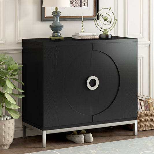 Gato Accent Storage Cabinet - Black