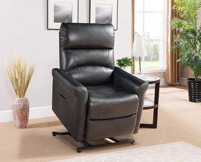 Onyx Faux Leather Upholstered Power Reclining Chair - Charcoal