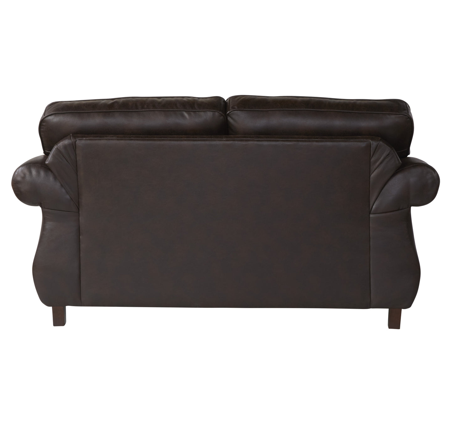 Leinster Fabric Loveseat with Nailheads - Espresso