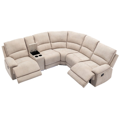 Omar Manual Reclining Set - Cream