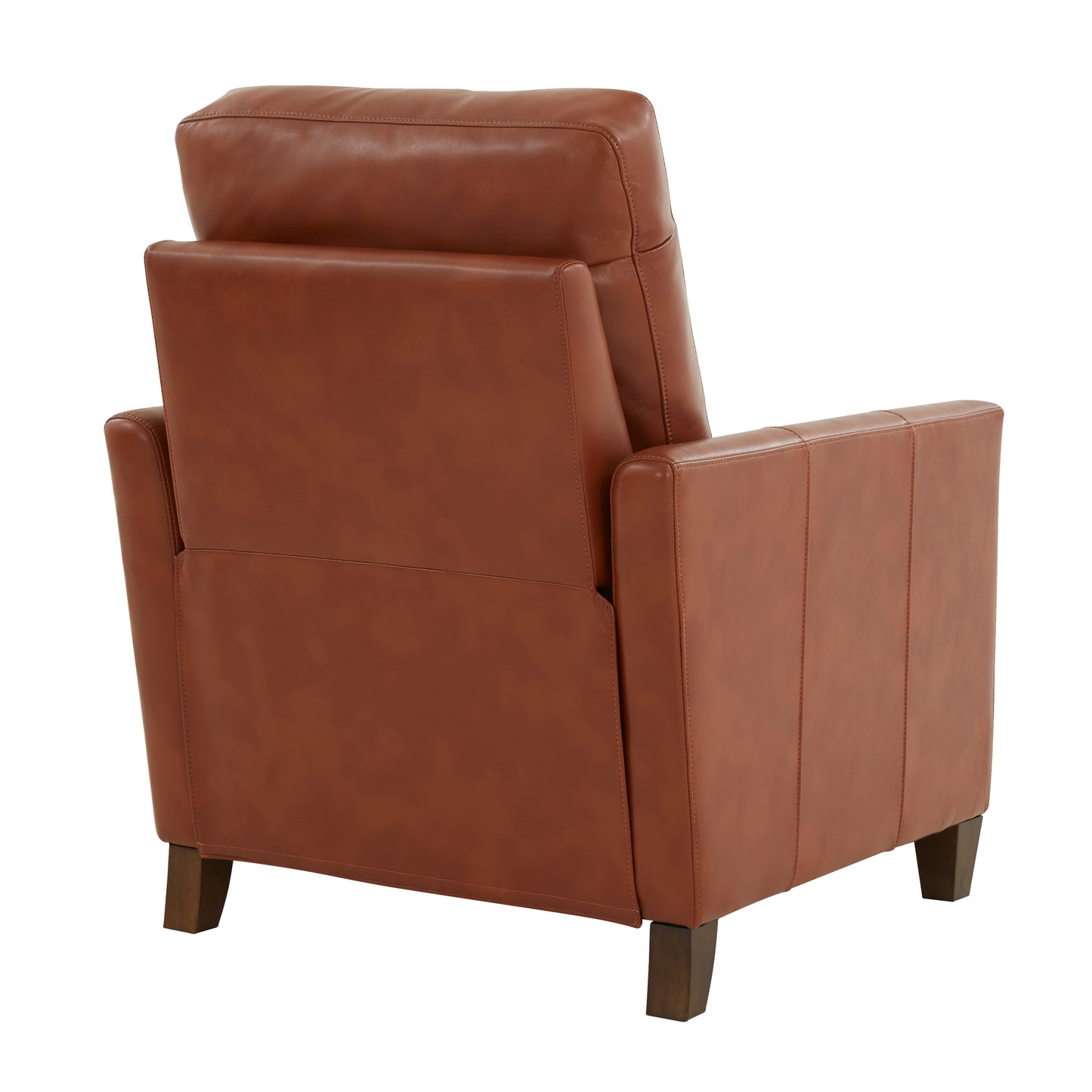 Remi Faux Leather Modern Recliner Chair - Caramel