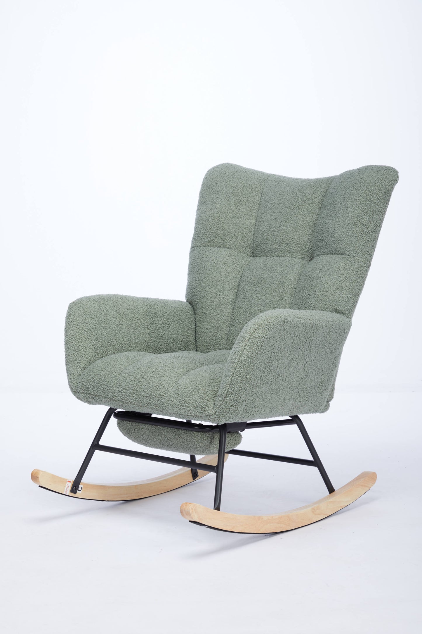 Hari II Modern Nursery Rocking Chair - Green