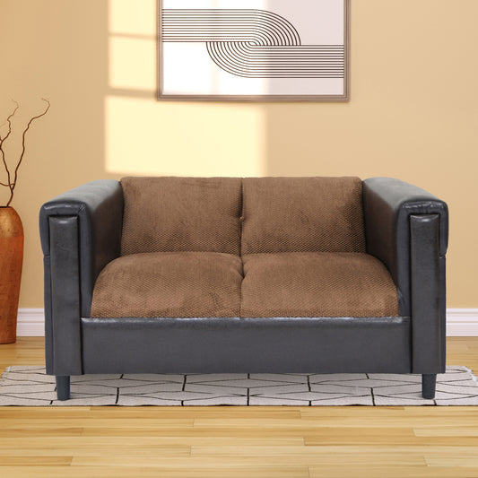 Dawson Loveseat Sofa - Brown